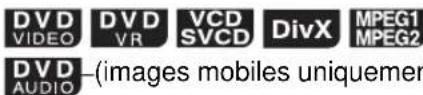 DVD VIDEO DVD VR VCD SVCD DivX MPEG1 MPEG2 DVD AUDIO -(images mobiles uniquem