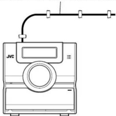 JVC CAFSY1 - Anschlieben der UKW-Antenne (mitgeliefert) - 2