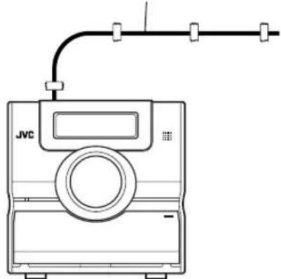 JVC CAFSY1 - Aansluiten van de FM-antenne (bijgeleverd) - 2