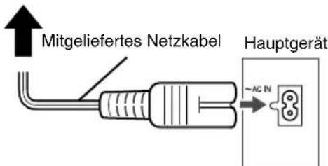 JVC CAFSY1 - Anschlieben des Netzkabels - 1