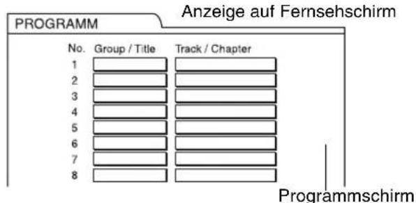 JVC CAFSY1 - Spielien Sie die Disk in der gewünschten Reihenfolge ab (Programmwoiedergabe) - 1