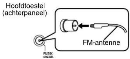 JVC CAFSY1 - Aansluiten van de FM-antenne (bijgeleverd) - 1