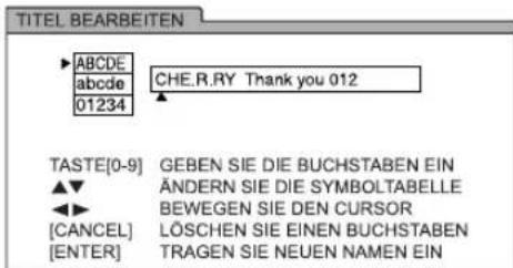 JVC CANXF3 - Hinzufügen (editieren) eines Titels eines Tracks/Gruppe auf einem USB-Gerät - 3