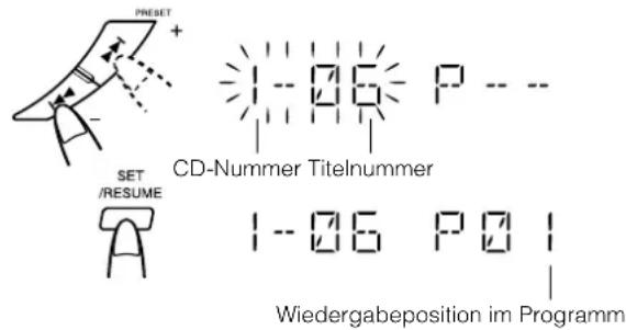 JVC CAMXKC45 - Wahlen Sie den Titel, den Sie programmieren möchten. Am Gerät - 1