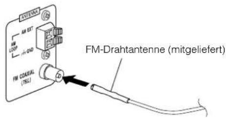 JVC CAMXKC45 - Anschlieben der FM-Antenne - 2