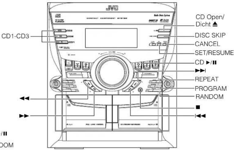 JVC CAMXKC45 - De CD-speler gebruiken - 2