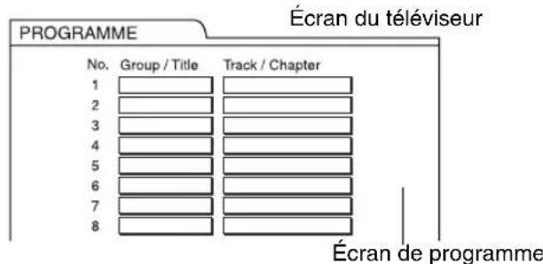 JVC CAEXD5 - Quand le disque est à l'arrêt, appuyez répétitivement sur PLAY MODE pour afficher "PROGRAM" sur la fenêtre d'affichage de l'ordinateil. - 1