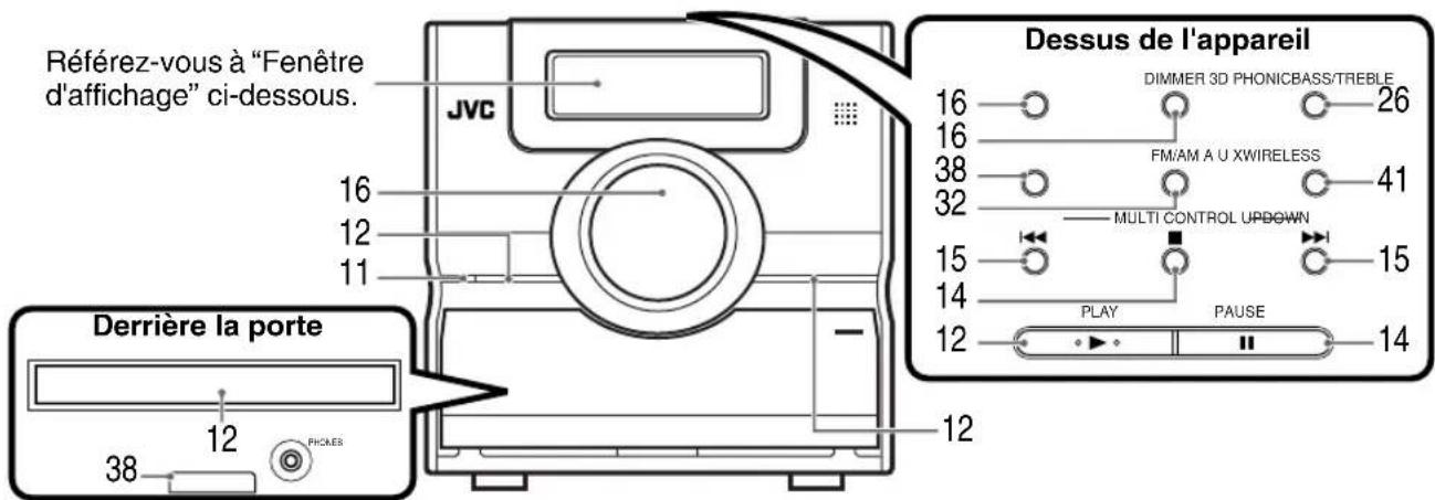 JVC CAEXD5 - Panneau avant - 1