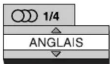 JVC CAEXD5 - Appuyez sur AUDIO pendant la lecture d'un disque contenant des dialogues en plusieurs langues. - 1