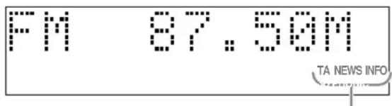 JVC CAEXD5 - Betätigen Sie TA/News/Info so oft, bis die Anzeige des gewünschten Programmtypes (TA/NEWS/INFO) im Displayfenster erscheint. - 1