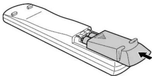 JVC CAEXD5 - Einsetzen der Batterien in die Fernbedienung - 3