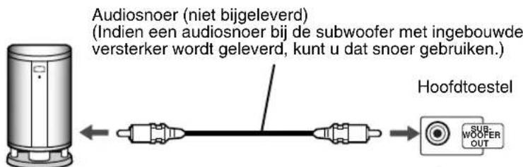JVC CAEXD5 - Aansluiten van een subwoofer - 1