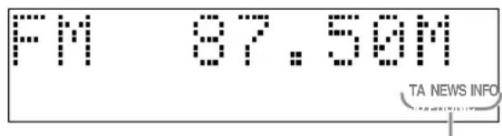 JVC CAEXD1 - Betätigen Sie TA/News/Info so oft, bis die Anzeige des gewünschten Programmtypes (TA/NEWS/INFO) im Displayfenster erscheint. - 1