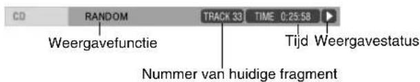 JVC CAEXD1 - Informatie die op de statusbalk worden getoond - 2