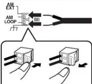 JVC CAFSXA1 - Collegamento dell'antenna a telaio AM (in dotazione) - 2