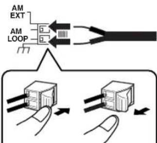 JVC CAFSXA1 - Aansluiten van de AM-ringantenne (bijgeleverd) - 2
