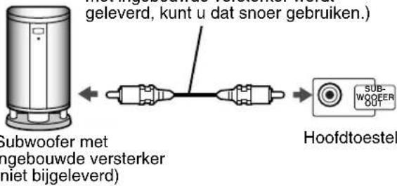 JVC CAFSXA1 - Aansluiten van een subwoofer - 1