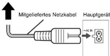 JVC CAFSXA1 - Anschließen des Netzkabels - 1