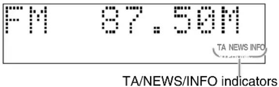 JVC CAFSXA1 - Druk herhaaldelijk op TA/News/Info totdat het gewenste programmatype (TA/NEWS/INFO) op het displayvenster verschijnt. - 1