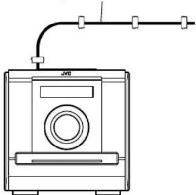 JVC CAFSXA1 - Anschließen der UKW-Antenne (mitgeliefert) - 2