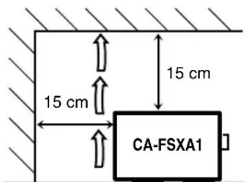 JVC CAFSXA1 - Attenzione: Per una corretta ventilazione - 1