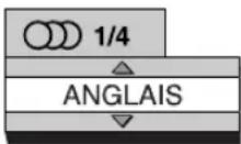 JVC CAFSXA1 - Appuyez sur AUDIO pendant la lecture d'un disque contenant des dialogues en plusieurs langues. - 1
