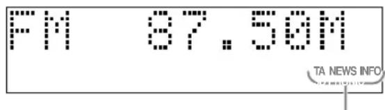 JVC CAFSXA1 - Appuyez répétitivement sur TA/News/Info jusqu'à ce que l'indicateur du type de programme (TA/NEWS/INFO) souhaité apparaisse sur la fenêtre d'affichage. - 1