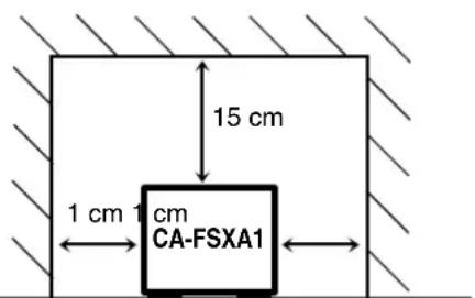 JVC CAFSXA1 - Attention: Aération correcte - 1