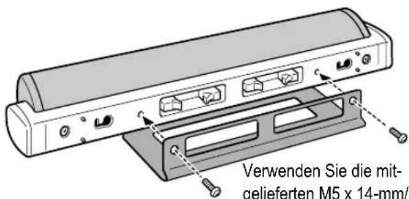 Verwenden Sie die mit- gelieferten M5 x 14-mm/