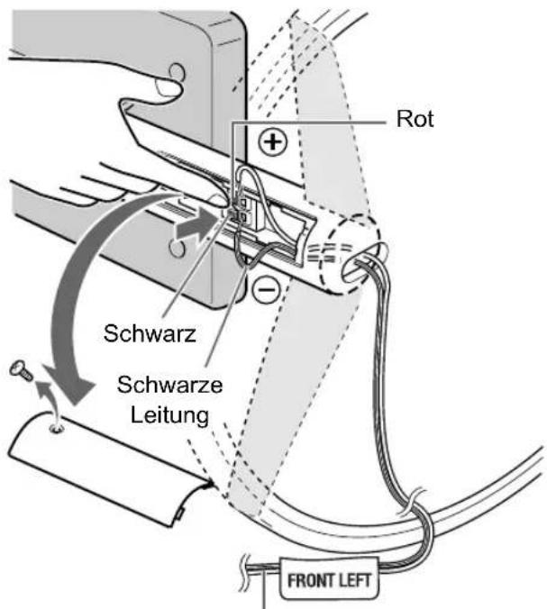 Rot Schwarz Schwarze Leitung FRONT LEFT
