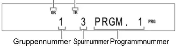 JVC CADD8 - Drücken Sie die Nummerntasten, um die Spuren zu programmieren. - 1