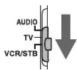 JVC CADD8 - Faites glisser le selecteur de mode de la télécommende sur [VCR/STB]. - 1