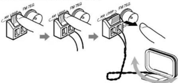 JVC CADD8 - Branchement de l'antenne en boucle AM - 1
