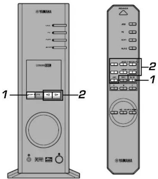 YAMAHA APU70 - Utilisation des programmes de champ sonore - 1