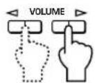 YAMAHA APU70 - Cuando se emita el tono de prueba del altavoz delantero izquierdo (L ch) o derecho (R ch): Mediante las teclas de VOLUME del control remoto, ajuste el balance de volumen entre los altavoces delanteros izquierdo y derecho. - 1