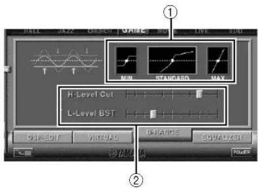YAMAHA APU70 - Regolazione della gamma dinamica - 1
