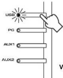 YAMAHA APU70 - Houd de USB-ingangskeuzetoets ingedrukt totdat het gekozen aantal kanalen verdwijnt (gedurende ongeveer twee seconden). - 1