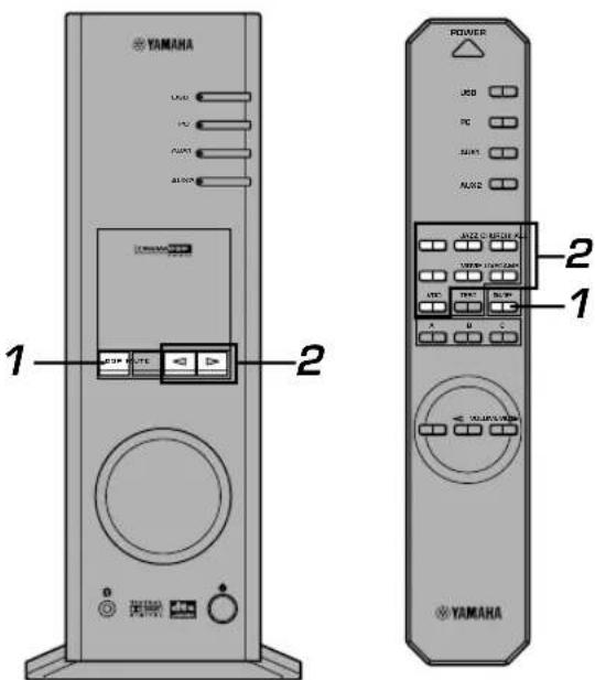 YAMAHA APU70 - Gebruik van geluidsveldprogramma's - 1