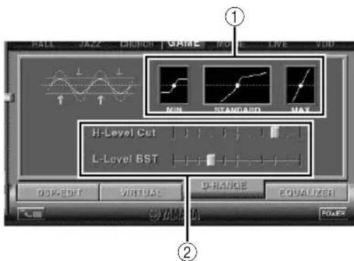 YAMAHA APU70 - Adjusting the dynamic range - 1