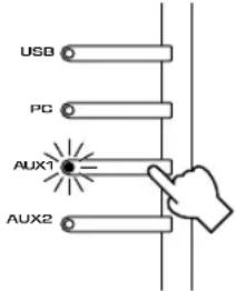 YAMAHA APU70 - Selezionate la fonte da registrare usando i tasti di seleizone dell'ingresso. - 1