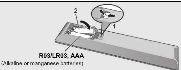 TECHNICS SUR1 - Using the remote control - 1