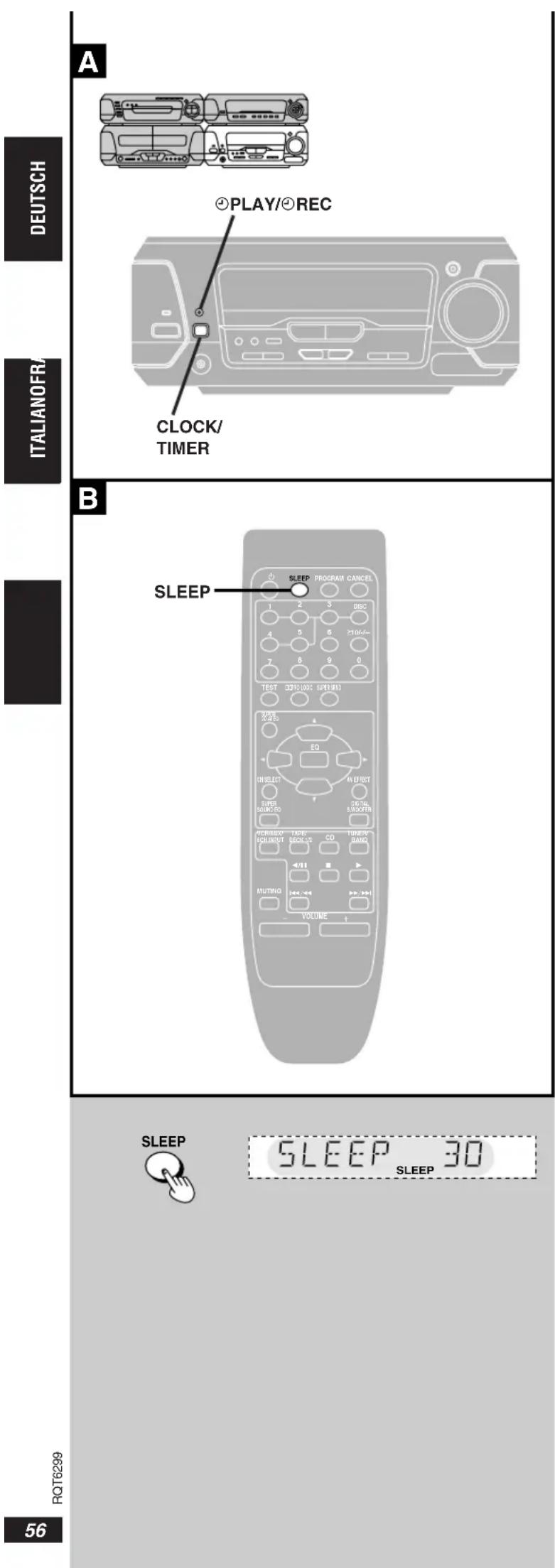 TECHNICS SCEH580 - Pour désactiver le programmeur - 1