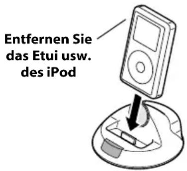 ONKYO DSA1XP - Einsetzen des iPod in das RI-Dock - 1