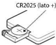 KENWOOD C717DV - Sostituzione della batteria dell'unità di telecomando - 2