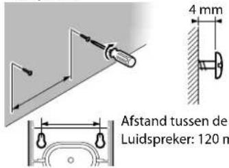 KENWOOD C717DV - Luidsprekers aan een wand bevestigen - 2