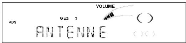 RDS G.EQ 3 VOLUME ( ) ANTETUNE ( ) ( )