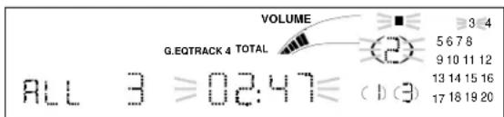VOLUME G.EQTRACK 4 TOTAL ALL 3 ≥02:47 (1) (3) 5 6 7 8 9 10 11 12 13 14 15 16 17 18 19 20