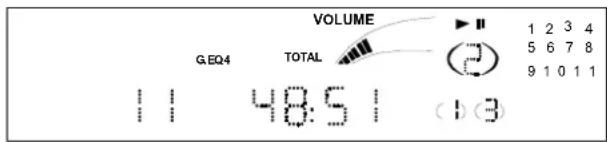 VOLUME G.EQ4 TOTAL 1 2 3 4 5 6 7 8 9 1 0 1 1 48:5 (1)3