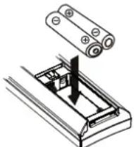 DUAL Vertical 116 - Wie Sie die Batterien der Fernbedienung einlagen - 1