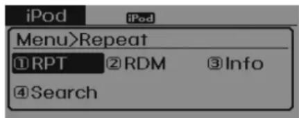 HYUNDAI IX20 (2015) - MENU : iPod® - 1